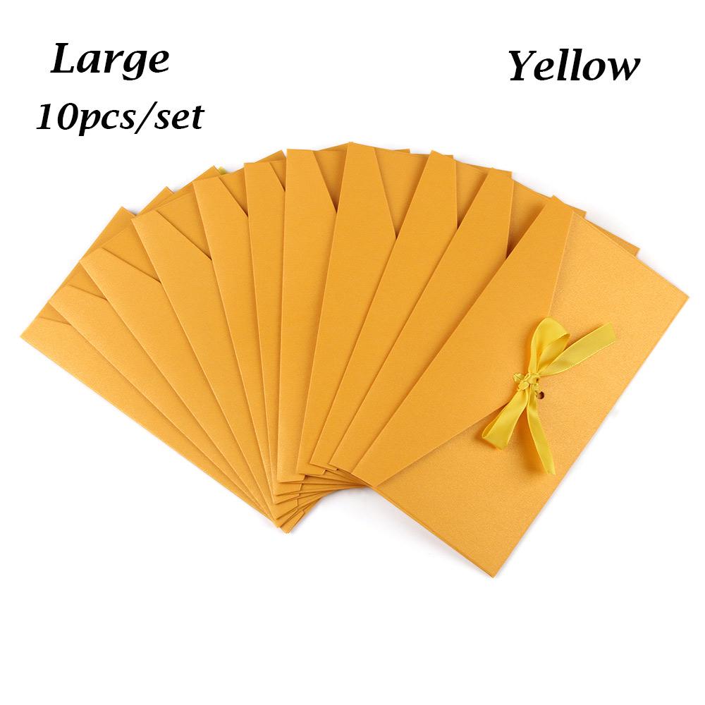 Beautiful Classic Retro Multicolor tie Pearl paper envelopes on Kraft for wedding invitation gift envelope  Greeting Card Bag
