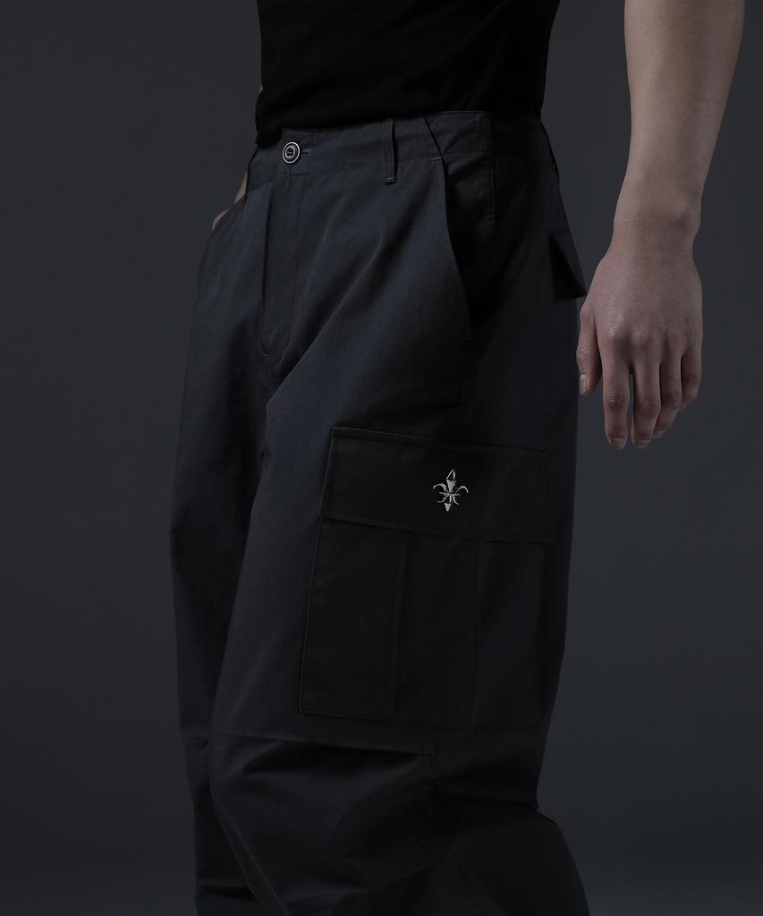 CARMID Glory Wide Curved Parachute Cargo Pants [Dark Gray]