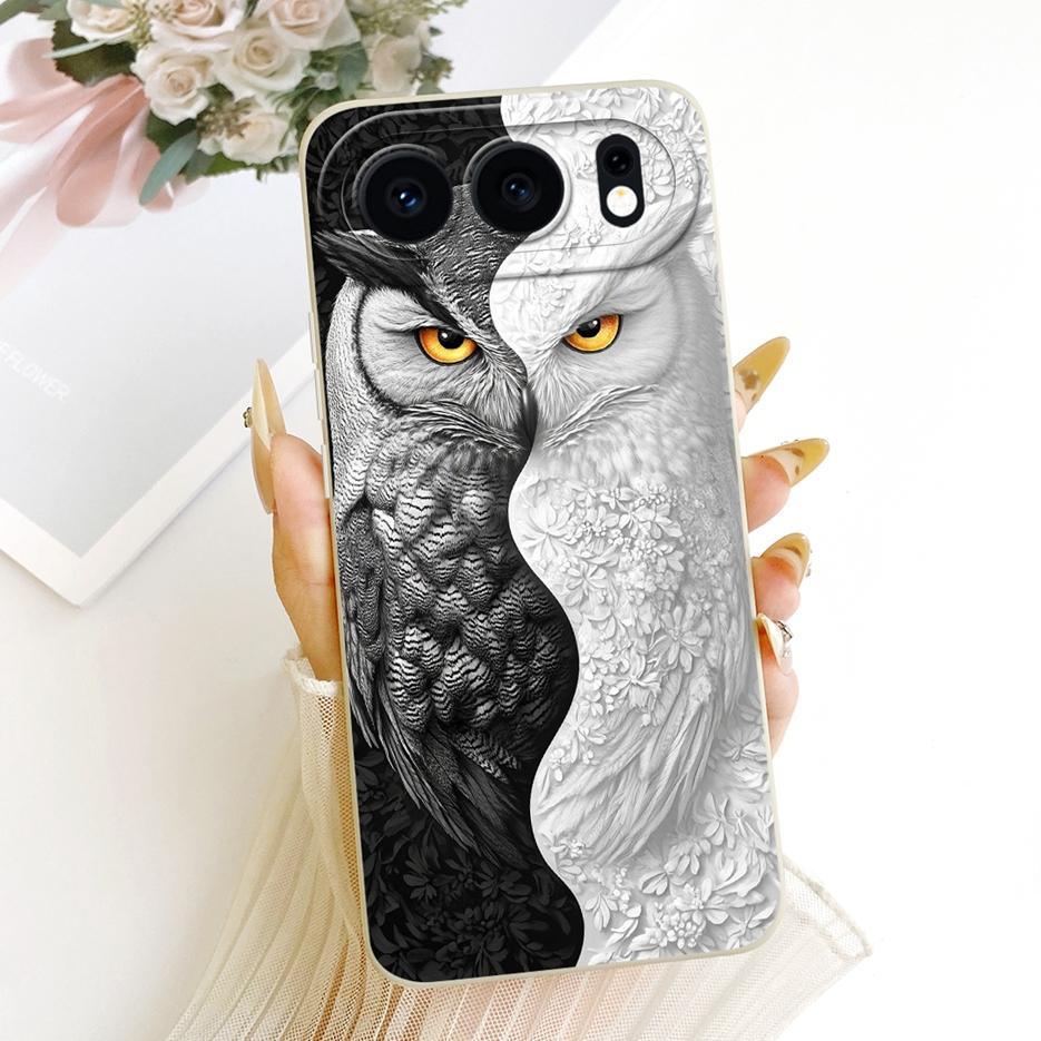 Für Honor 500 5G Hülle MEY-AN00 Coole Eule Drache Bemalte Abdeckung Weiches Silikon Mattes Handyhülle Für Honor 500 Pro Honor500 5G Fundas