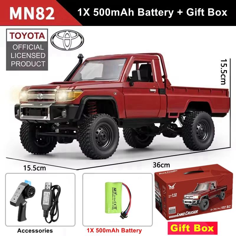 Mn82 1:12 Retro Rc Car With Led Lights Full-scale Simulation Lc79 Professional Remote Control Pickup Rc Truck Model Toys