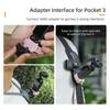 Quick Release Adapter Mount For Pocket 3 Accessories Windshield Adapter Fixed Frame Tabletop Accessories