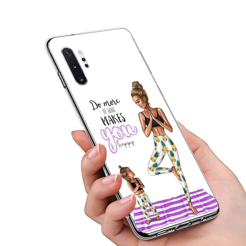 Dítě Máma Dívka Móda Pro Samsung Galaxy Note 20 10 9 8 Plus Ultra Lite M21 M31 M31S M10S M20 M21 M32 M12 Pouzdro na telefon