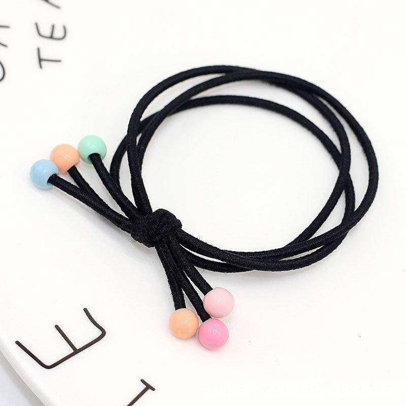 

100 прочных черных кожаных резинок для волос для женщин - утолщенные резинки для взрослых