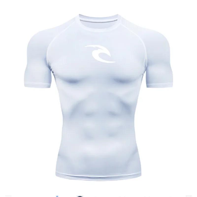 Men's Boxing Training Bottoming Long-sleeved Compression Shirt Outdoor Running Breathable Quick-drying Elastic T-shirt S-3XL