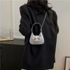 Trendy Single Shoulder Handbag Simple Earphone Bag Korean 2024 New Butterfly Bow Chain Crossbody Bag Women Black