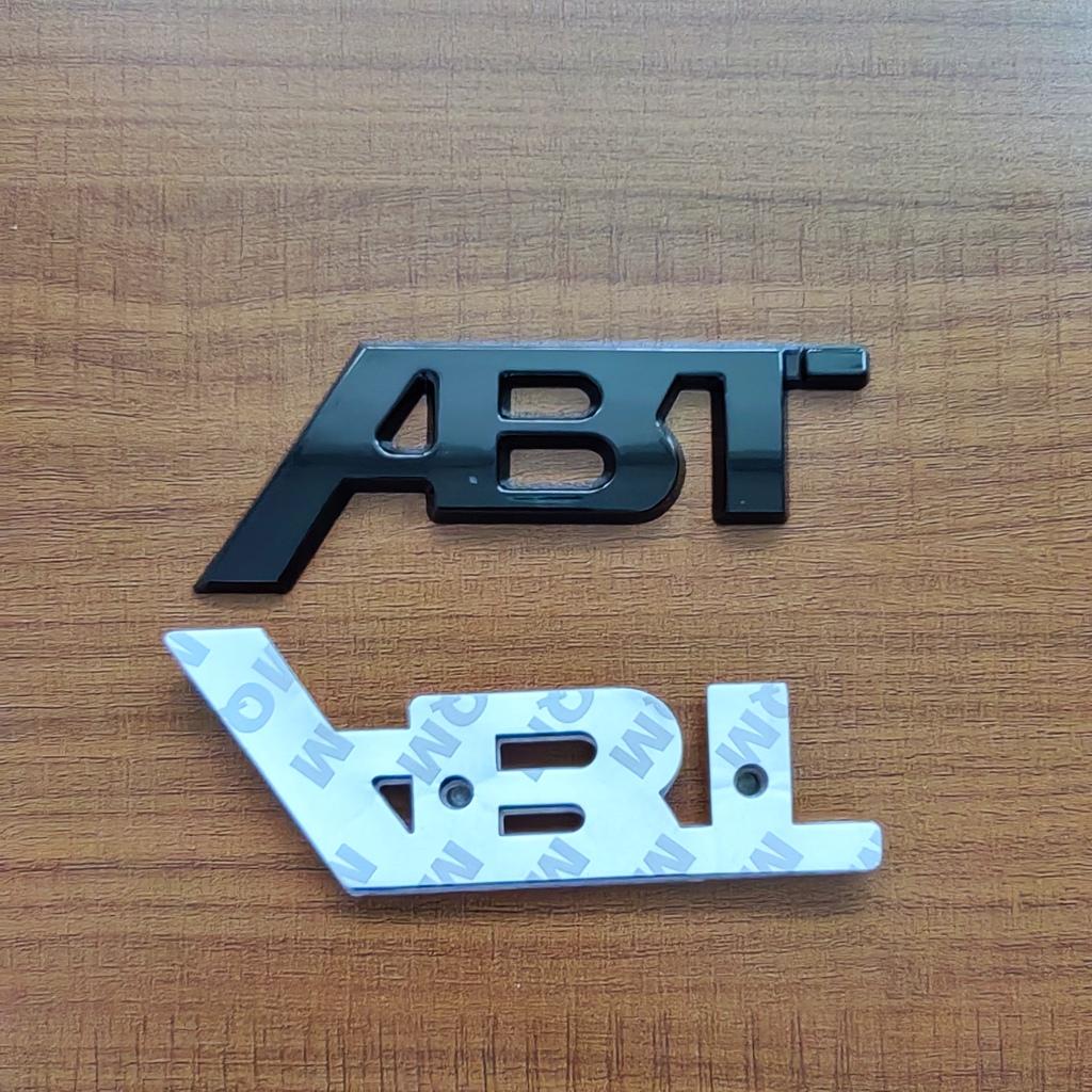 3D Metal Logo ABT Emblem Car Trunk Badge For T6 S5 RS7 C8 Q8 RS6 SQ5 Q5 Q7 RS4 A3 8V A6 ABT Sticker Accessories