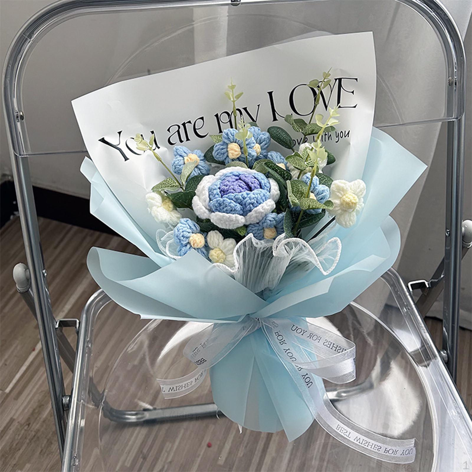 

Букет украшений. Цветочное бюро Knop. синий