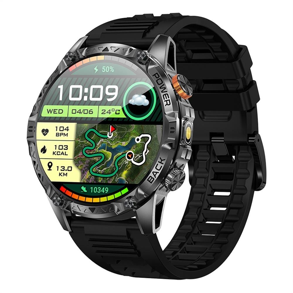 

New Sports Smart Watch Outdoor Fitness Men Blue Tooth Call Compass LED Flashlight Watches Health Smartwatch 1000Mah Waterproof