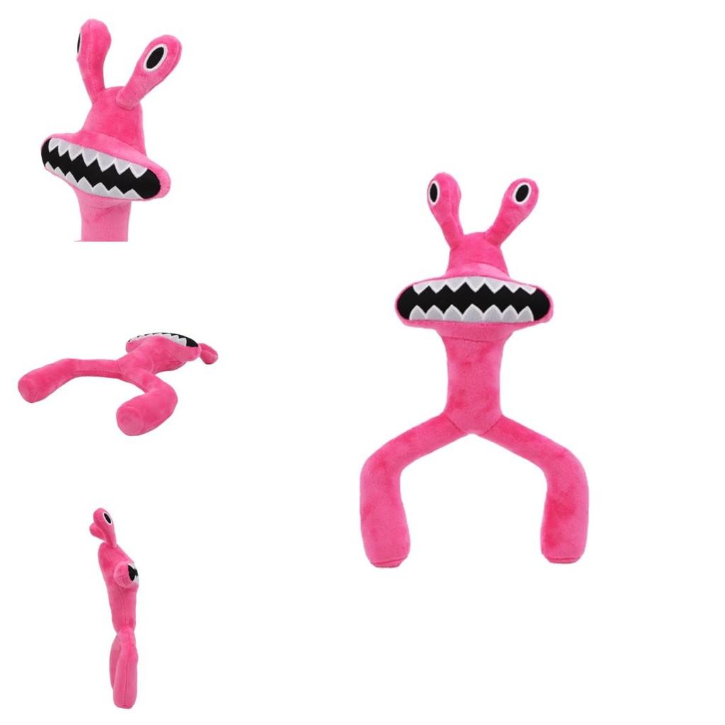 Roblox Rainbow Friends Pinker Frosch Plüschtier Weiche und Quetschbare Stoffpuppe für Kinder und Babys