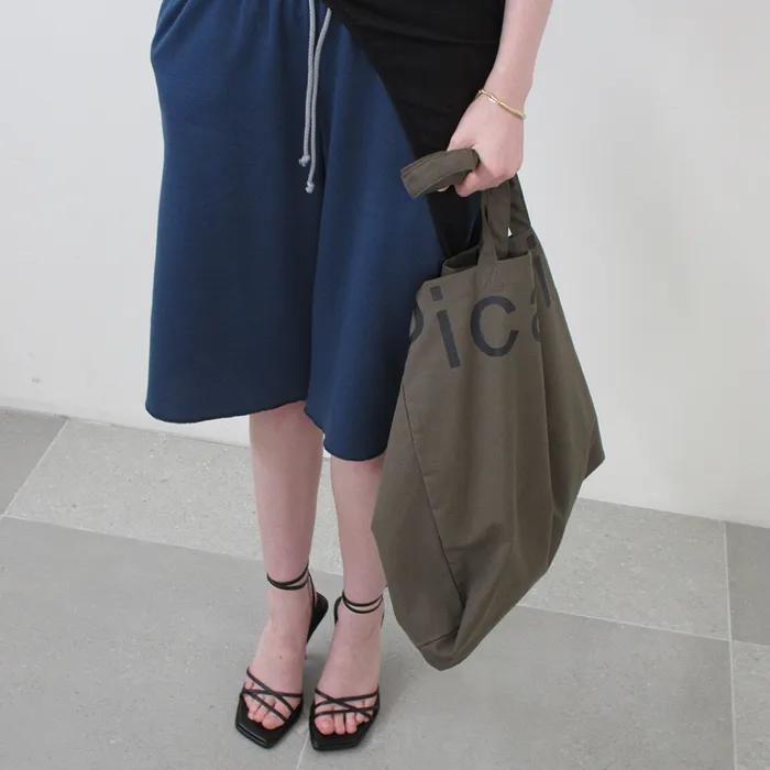 CUT LOGO BIG BAG (khaki)