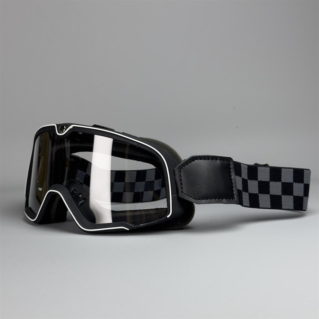 Motocyklové brýle Jízdní brýle Harley Vintage Větruodolné Pískové brýle 3/4 Helma