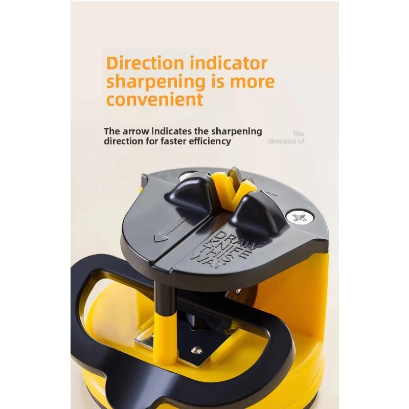 Small Yellow Duck Mini Suction Cup Sharpener, Home Quick Sharpening Tool, Kitchen Mini Sharpener, Sharpening Stone, Easy To Use