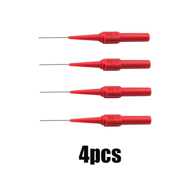 30V Diagnostic Tools Multimeter Test Lead Extention Back Piercing Needle Tip Probes Car Automotive Test Probe Kit