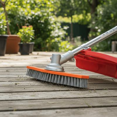 Wear-Resistant Polyester Cleaning Brush Adjustable Handle Loose Soil Garden Tool High-Efficiency Wire Brush Garden Maintenance