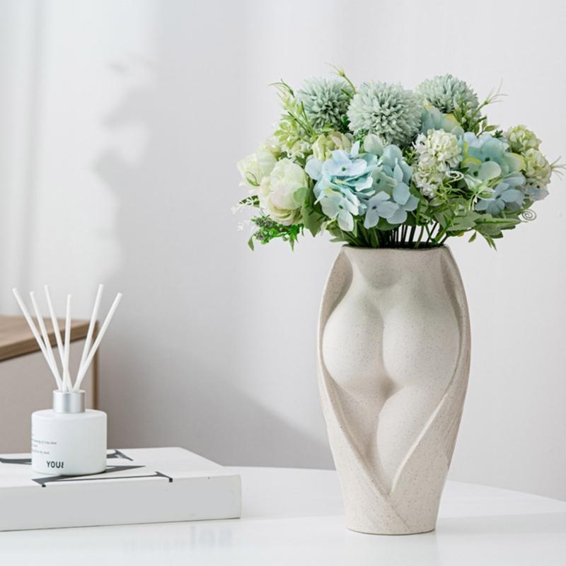 Human Body Flowerpot Silicone Mold Concrete Candlestick Resin Mould DIY Vase Succulent Planter Molds Home Decorations