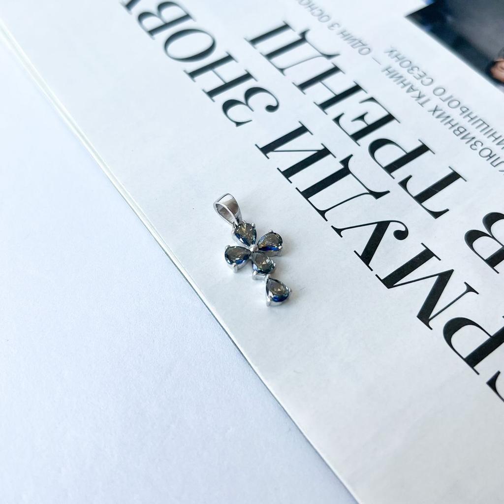 Silver Cross with Mystic Topaz 2.38ct (2141020)