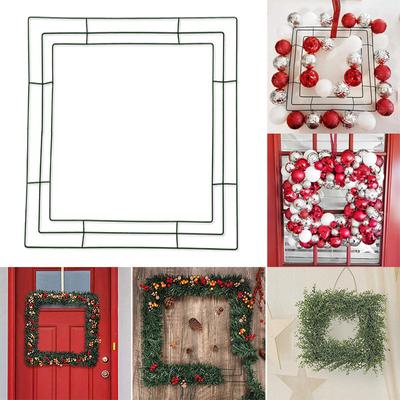 20cm/25cm/30cm Rám na věnec Ozdobte Kovaný železný Věnec Dekorace Kovový Drátěné Rámky na věnce DIY Květinové Věnce