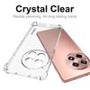 ENKAY HAT PRINCE For OnePlus Ace 3 5G/12R 5G Clear Case Four Corners Reinforced Anti-Slip Strip Edge TPU Phone Cover