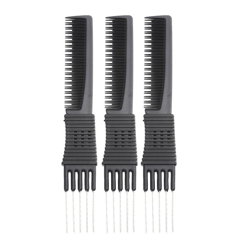 3Pcs Anti-Static Haircut Comb Set Plastic Rat-Tail Comb Durable Unbreakable Hair Tools for Salon Barber Home Styling Fine Hair