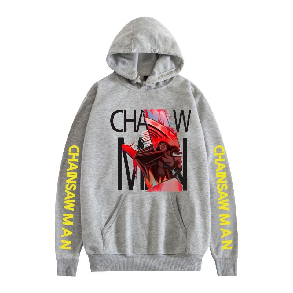 Chainsaw Man Otoño Invierno Forro Polar Ropa de Calle Tops Hombre Mujer Moda Sudaderas