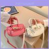 Girl Mini Pu Litchi Pattern Crossbody Bag With Breathable Durable Design For Kids