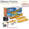 New J3-CUB RC Airplane 5CH 2.4G Remote Control Mode1 (Right Hand Throttle) 3D/6G 1406 Brushless Motor Outdoor Foam Fiexd Plane