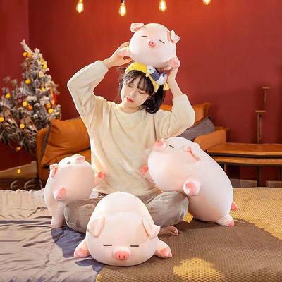 Kuscheliges Internet Sensation Schweinchenkissen - Süßes Plüschtier & waschbares Puppengeschenk