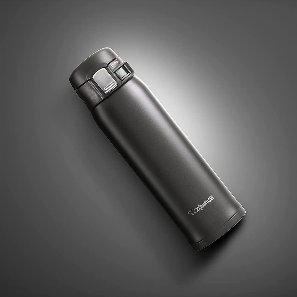 Zojirushi (ZOJIRUSHI) Direct Drinking Stainless Steel Mug, 480ml, Black, Lightweight, SM-SA48-BA