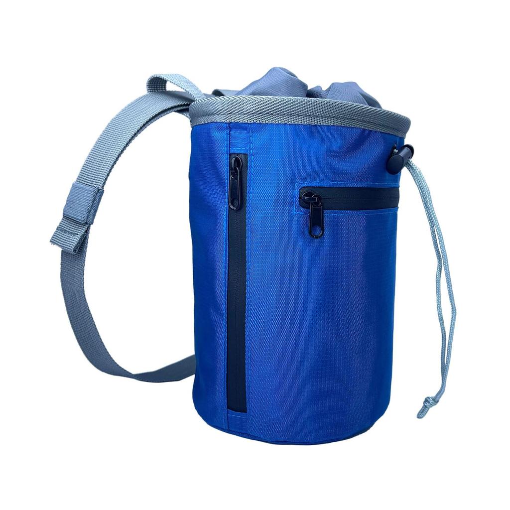 Chalk Bag for Climbing with Zippered Pocket, Carrying Bag, Adjustable Belt Pole Dancing