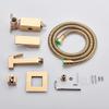Brass Shower Taps Bidet Sprayer Faucet Washer Mixer Shower Higienica Cold and Hot Water Mixer Crane Square Shower Spray