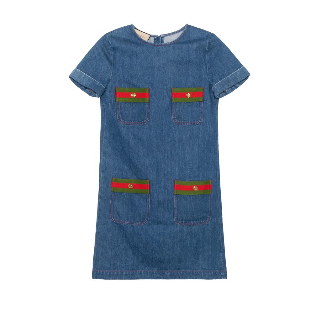 Gucci Denim Dress With Horsebit 678827-XDBVX-4759