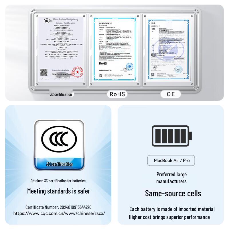 llano Replacement Battery for Apple MacBook
