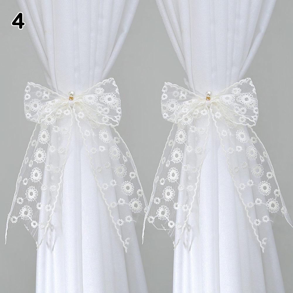 

2 шт./набор Регулируемый ремешок для штор Завязанный пояс Пряжки для оконных штор Бант Подхват для штор Зажим 4