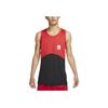 Nike Dri-FIT Color Block Breathable Cool Comfortable Basketball Vest Men Tops Red Black DQ5829-657
