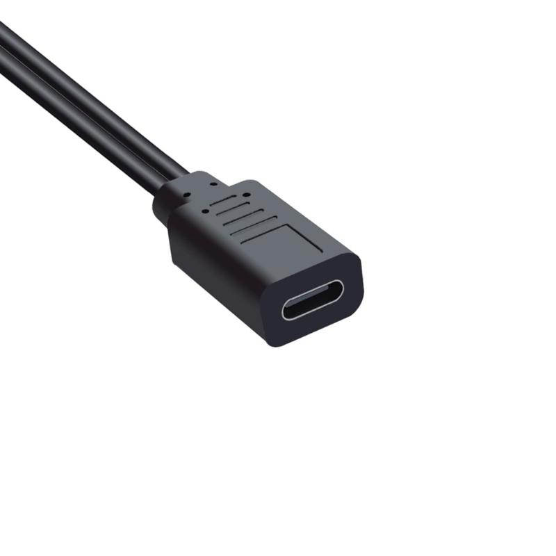 Type C to Double Type C Chargers Cable 5V 3A Power Delivery 15W Fast Charging Cable  for Phones Tablets 30cm Length