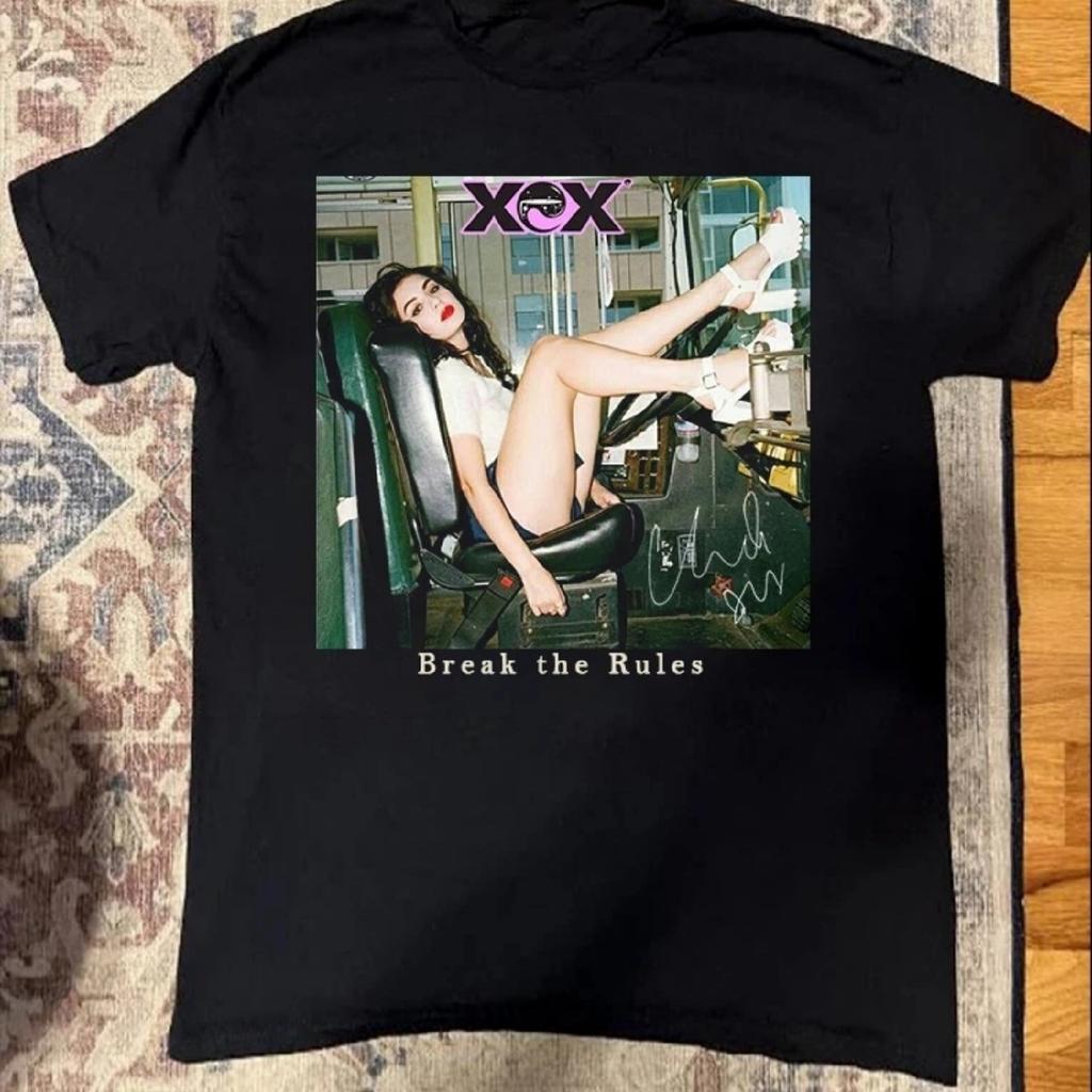 Charli XCX Break The Rules Unisex T-Shirt Cotton Short Sleeve Printed T-Shirt Men's Summer Casual Top Harajuku Women Clothing