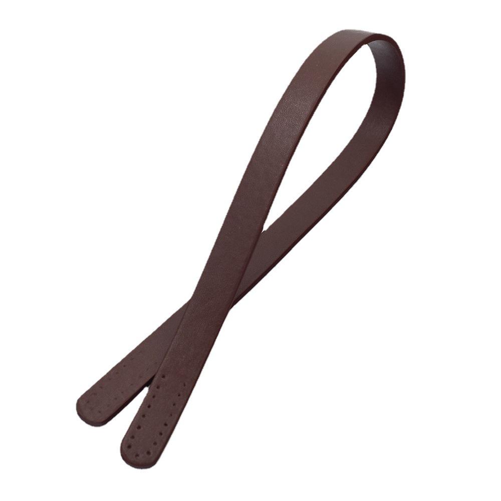 Håndlaget DIY Håndsøm PU Lær Veskerem med Porøst Håndtak - 60cm