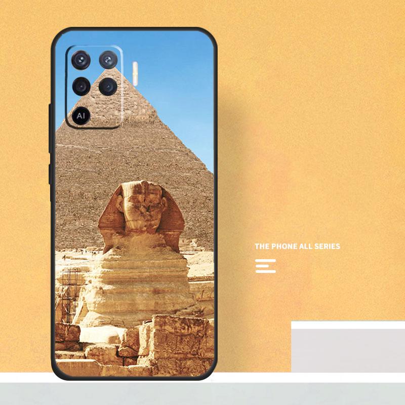 Ancient Egyptian Case For Oppo A18 A38 A58 A78 A98 A5 Pro A6 A15 A54 A74 A94 A17 A57 A80 A60 A40 A16 A76 A96