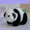 Entzückender Plüsch-Panda-Schlüsselanhänger mit Kleeblatt-Anhänger und weichem Nerzfell-Teddy-Accessoire