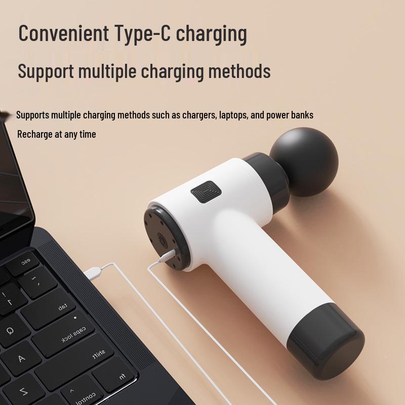 Mini Fascial Massage Gun: Silent, Multifunctional Muscle Relaxer with Modified Head for Professional-Grade Neck and Fitness Therapy