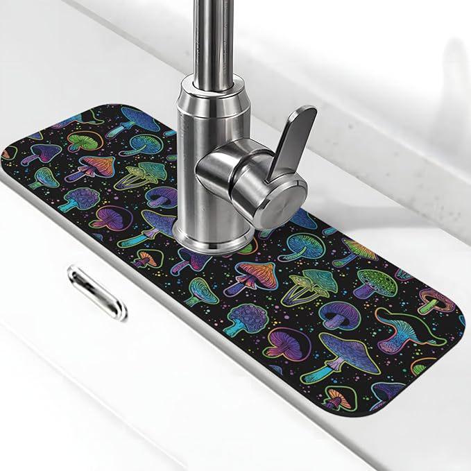 Badezimmerarmatur Ablass- und Wasserabsorptionsmatte für Waschbecken und Arbeitsplatten