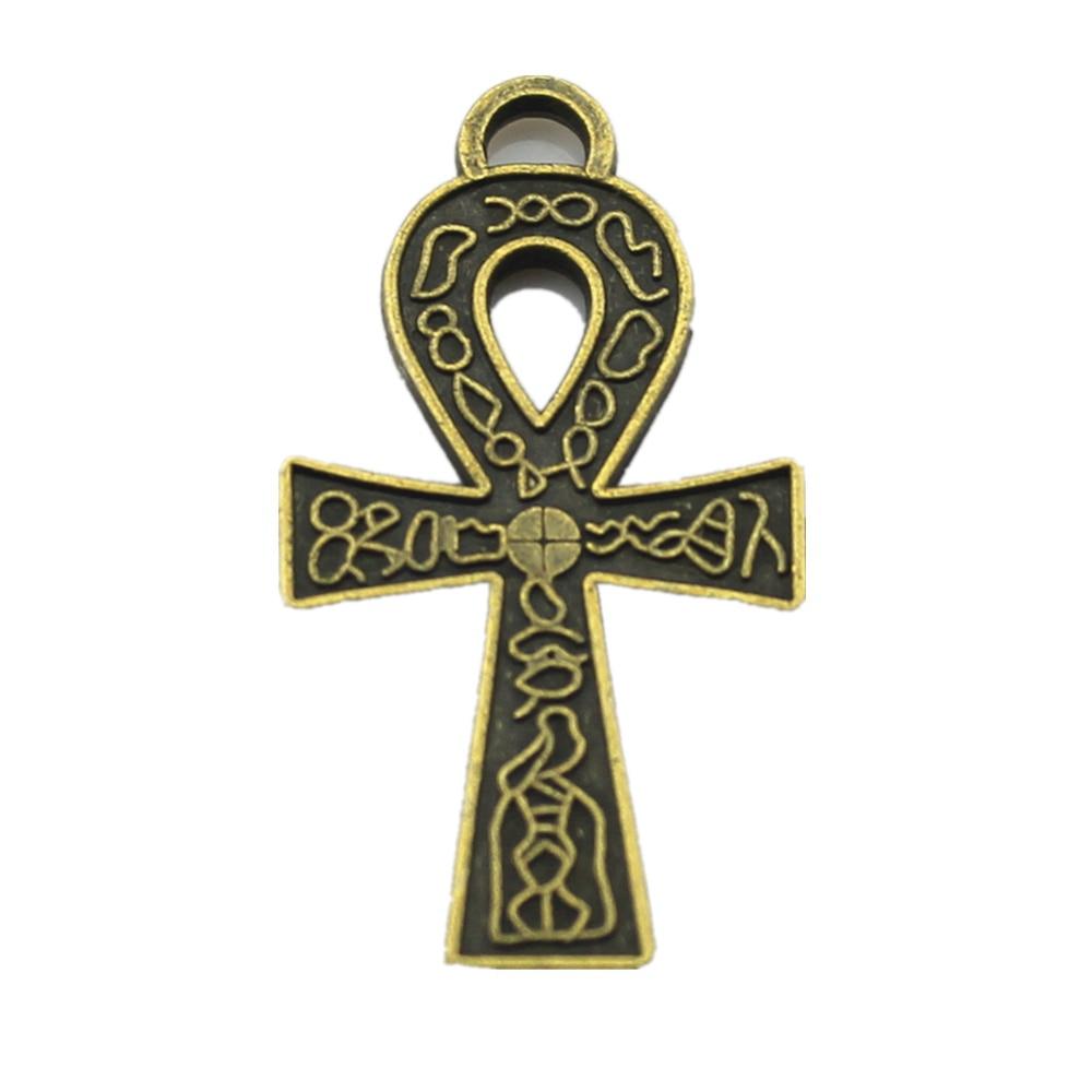 

4шт ключ жизни Анк крест подвески античная бронза цвет цинковый сплав 38х21мм