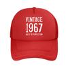 MAKEFGE Vintage  Distressed  Adjustable Unisex Hat with Retro Lettering Lightweight for Outdoo  Mesh Baseball Cap