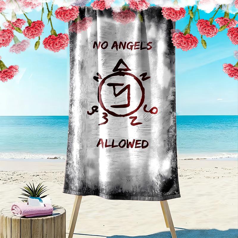 Supernatural Print Beach Towel, Large Soft Quick Dry Towel for Beach Camping Swimming