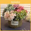 Lifelike 6 Heads Artificial Silk Hydrangea Fake Flower Bridal Bouque For Gorgeous Wedding Decor