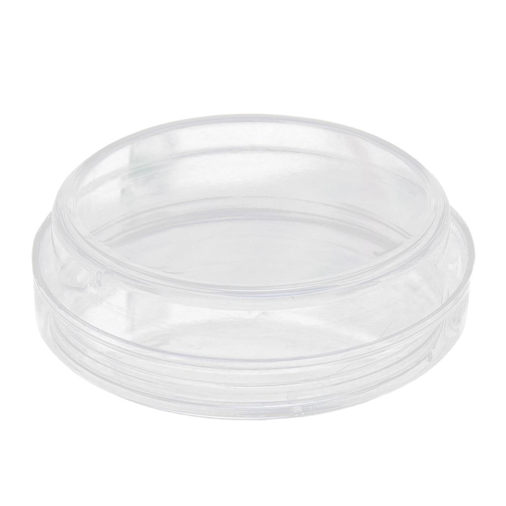 10 stycken petriskålar med lock Genomskinlig plastodlingsskål för laboratorium Skola Vetenskapsprojekt 35 mm diameter 10 mm
