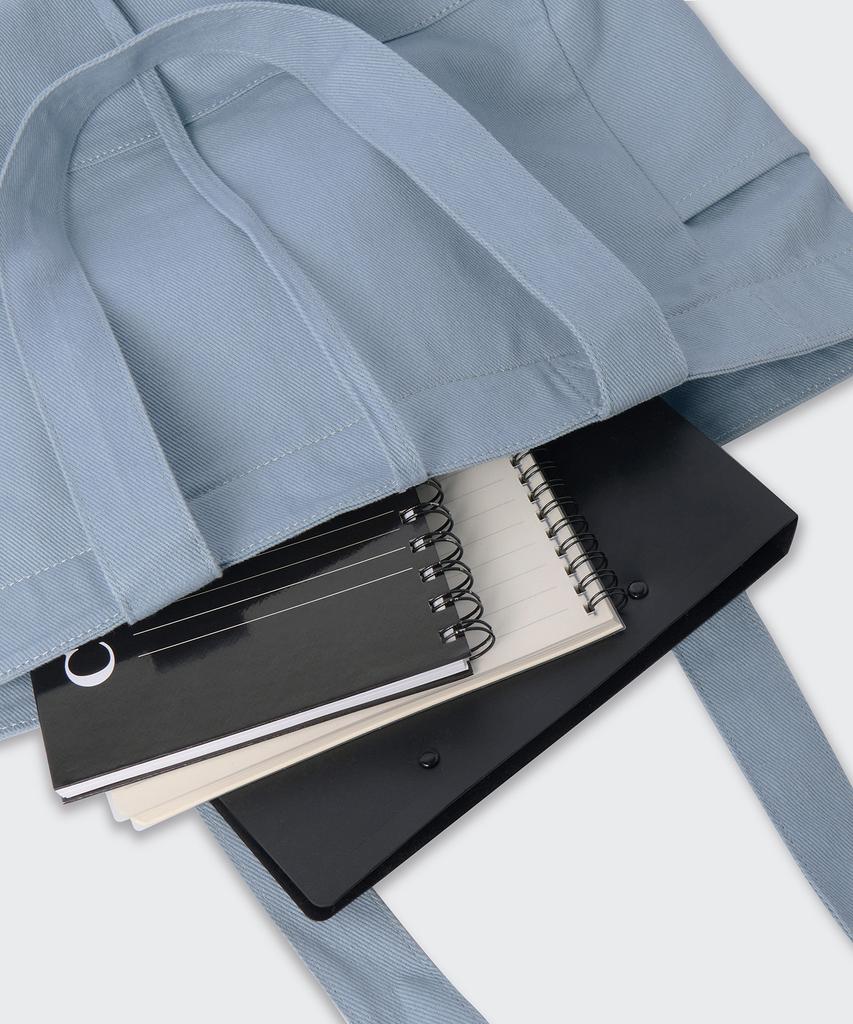 Musinsa Standard Woman Women'S Washed Cotton Shoulder Bag [Sky Blue]