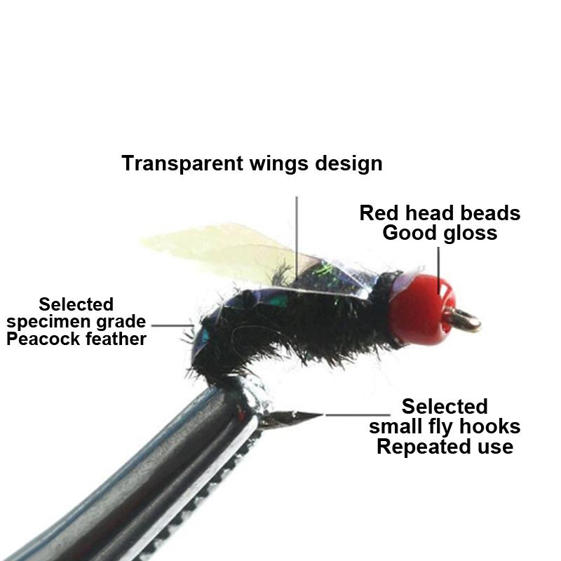 Luya Fly Bait, Fly Hook, Mung Bean Fly, Horse Mouth, White Striped Tilapia, Predatory Freshwater Fish, Fake Bait Fishing