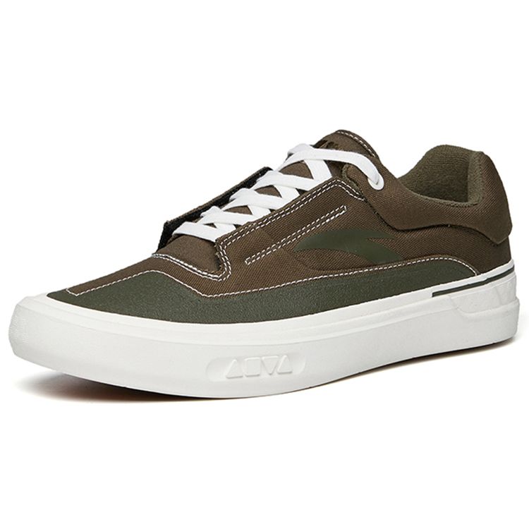 Anta Aoli Fabric All-Terrain Skateboard Non-Slip Shock Absorption Low-Top Shoes Men Sneakers Green 112218011S-4