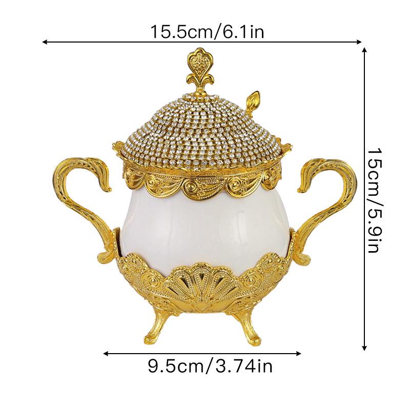 

Metal Ceramic Glass Seasoning Jar Golden Spice Jar with Cover Salt Shaker Kitchen Spice Container Seasoning Bottle Storage Jars